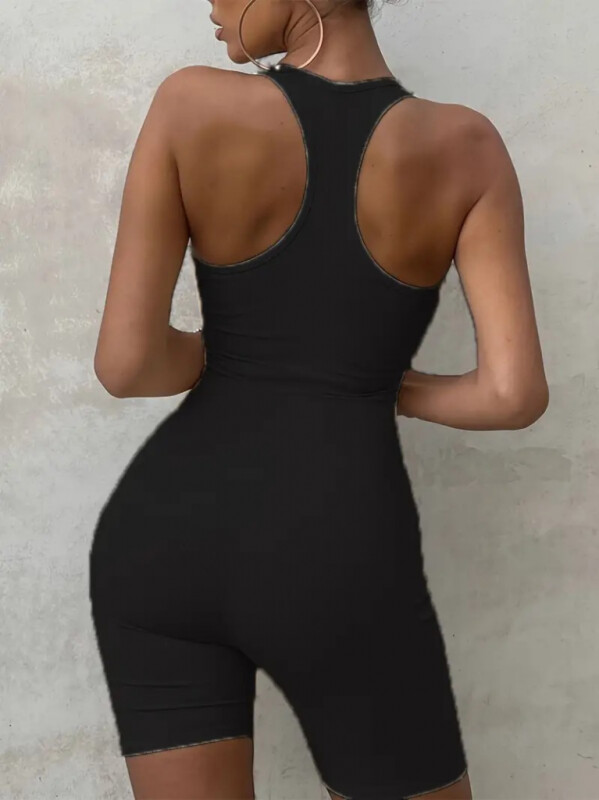 Kadın Sırt Sporcu Kesim Kaşkorse Kumaş Mini Bodycon - 2